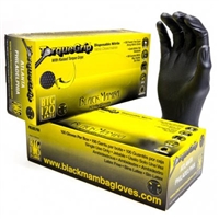 gloves, disposable gloves, box of 100 gloves, nitrile gloves, nitrile, black glove, mechanic glove, oil change glove, painting glove, battery glove, fluid resistant glove,