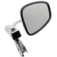 Mirror Mounted on Handlebar End Chrome / EnDuraLast