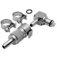 Quick Disconnect Fuel Hose 90° Coupling - 2 Piece for 1/4" Crossover Line Only, BMW R1150GS ADV / INSYNC