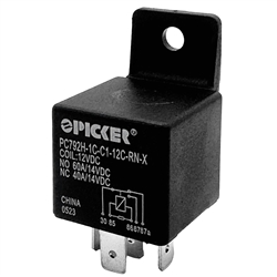 Mini ISO Relay 12VDC SPDT 60A NO 40A NC with Resistor & Plastic