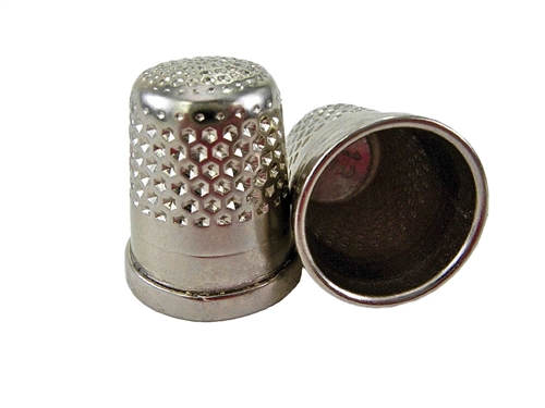 Thimble, Heavy Nickel Plated Brass