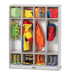 Rainbow Accents 4 Section Coat Locker Gray/Gray