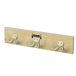 3 Hooks Wall Mount Coat Rail