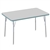 30" x 48" Rectangle Thermofused Activity Table with Adjustable Standard Swivel Glide Legs - Gray/Seafoam/Silver