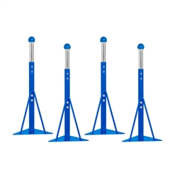 Standard Ball Glide Legs for Activity Tables, 4-Pack - Blue