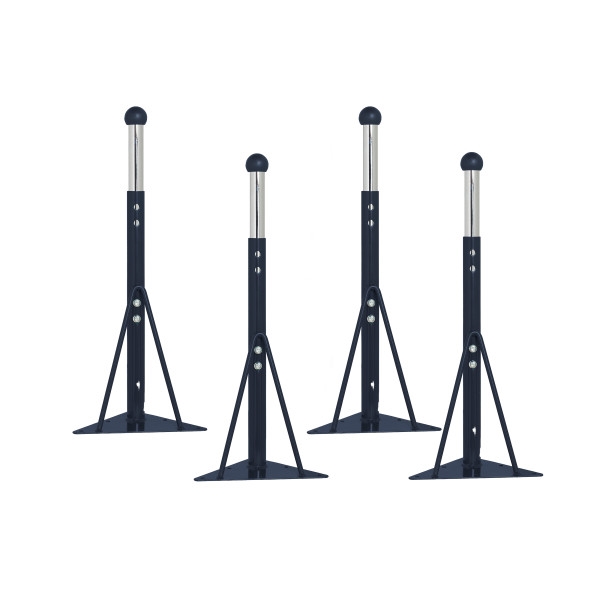 Standard Ball Glide Legs for Activity Tables, 4-Pack - Navy