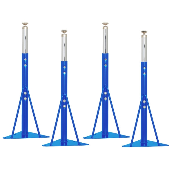 Standard Swivel Glide Legs for Activity Tables, 4-Pack - Blue