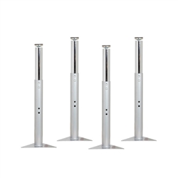 Super Legs for Activity Tables, 4-Pack - Silver