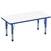 24" x 48" Rectangle Dry-Erase Activity Table - Whiteboard/Blue