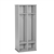 Laminate 2-Section Coat Locker - Gray