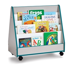 Rainbow Accents Double Sided Pick-A-Book Stands - Gray/Teal