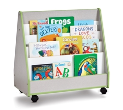 Rainbow Accents Double Sided Pick-A-Book Stands - Gray/Key Lime