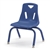 Stacking Chair With Powder-Coated Legs - 10" - Blue