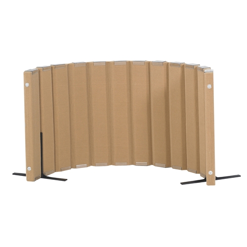 Quiet Divider® with Sound Sponge® 30" x 6' Wall – Natural Tan