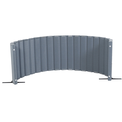 Quiet Divider® with Sound Sponge® 30" x 10' Wall – Slate Blue