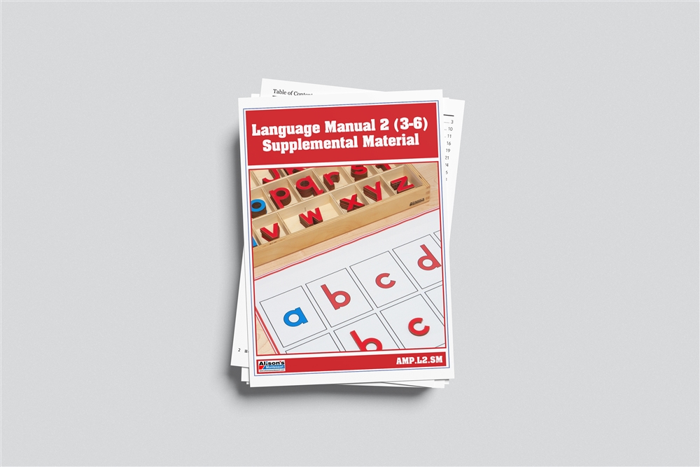 Teacher Training Manual: Language Manual 2 (3-6): Early Childhood Lessons and Presentations