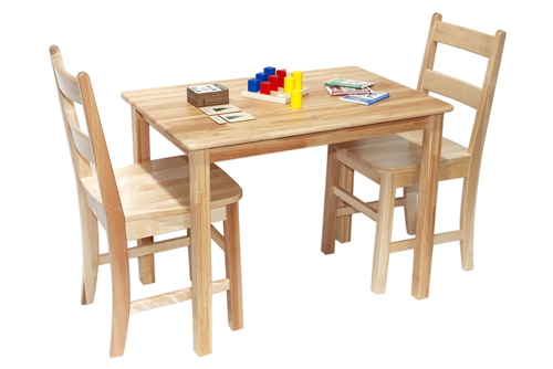 Rectangular Table (24"l x 36"w)  (Rubberwood)