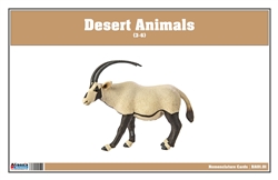 Desert Animals Nomenclature Cards (Printed)