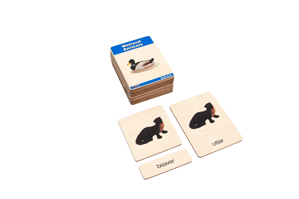 Wetlands Animals Wooden Nomenclature Cards (3-6) (Printed)