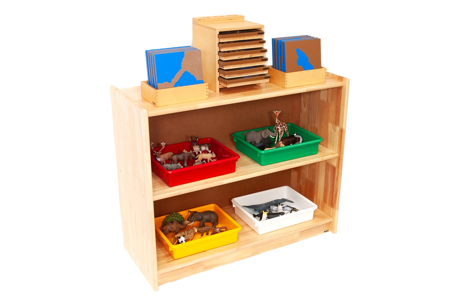 Small Rubber wood Shelf w/ Back