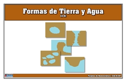 Tarjetas de Nomenclatura de Formas Terrestres y Acuáticas 3-6 (Printed)