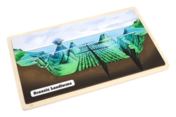 Oceanic Landforms Puzzle with Nomenclature Cards (6-9)