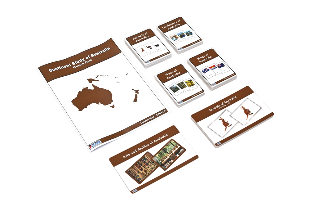 Australia Continent Study Curriculum (Printed, Laminated & Cut)