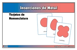 Tarjetas de Nomenclatura con Inserciones Metálicas (Printed)