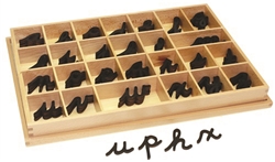 Small Movable Alphabets: Black, Cursive