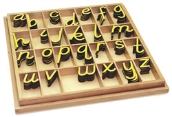 Small Movable Alphabets: Yellow, D'Nealian