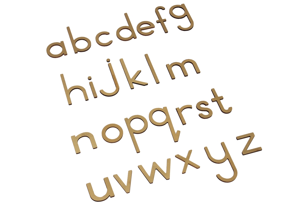 Letters for Small Movable Alphabets: Gold - Print
