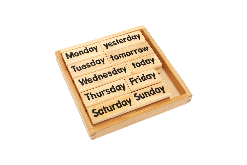 Days of the Week Rubber Stamps