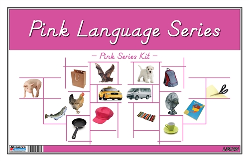 Montessori Pink Language Series (D'Nealian Font)