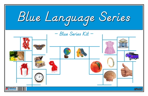 Montessori Blue Language Series (D'Nealian Font)
