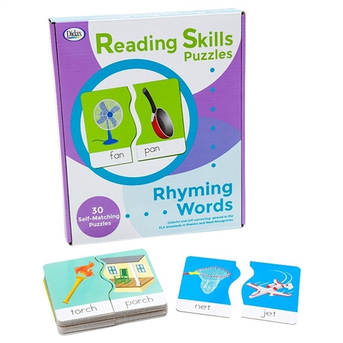 Reading Skills Puzzles: Rhyming Words