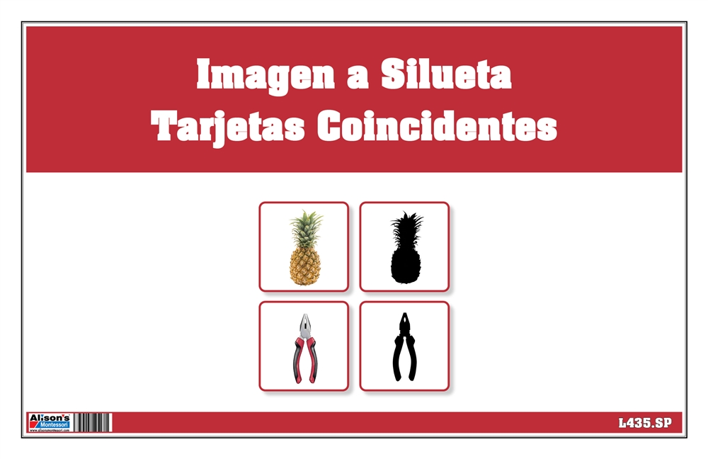 Imagen a Silueta Tarjetas Coincidentes (Printed)