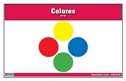 Tarjetas de Nomenclatura de Colores  (3-6) (Printed)