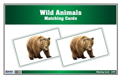 Picture Matching Cards - Wild Animals (Printed and Laminated)