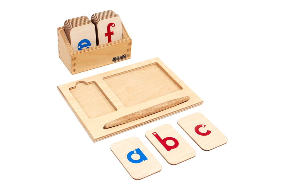 Wooden Raised Alphabet Tiles - Print