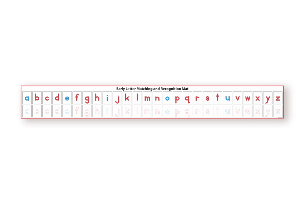 Early Letter Matching and Recognition Mat