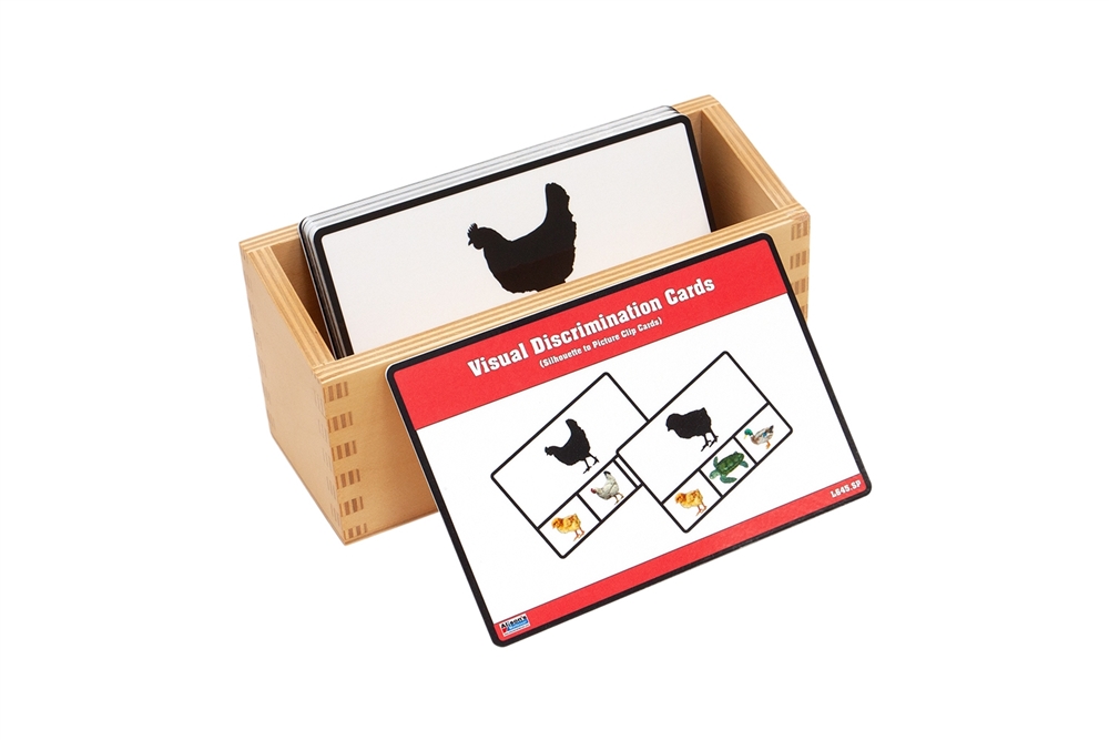 Visual Discrimination Cards: Silhouette to Picture Clip Cards - Complete Set