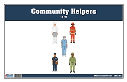 Community Helpers Nomenclature Cards (6-9) (Printed)