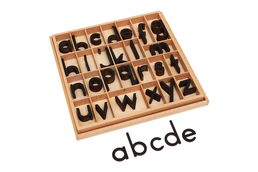 Black Small Moveable Alphabet.