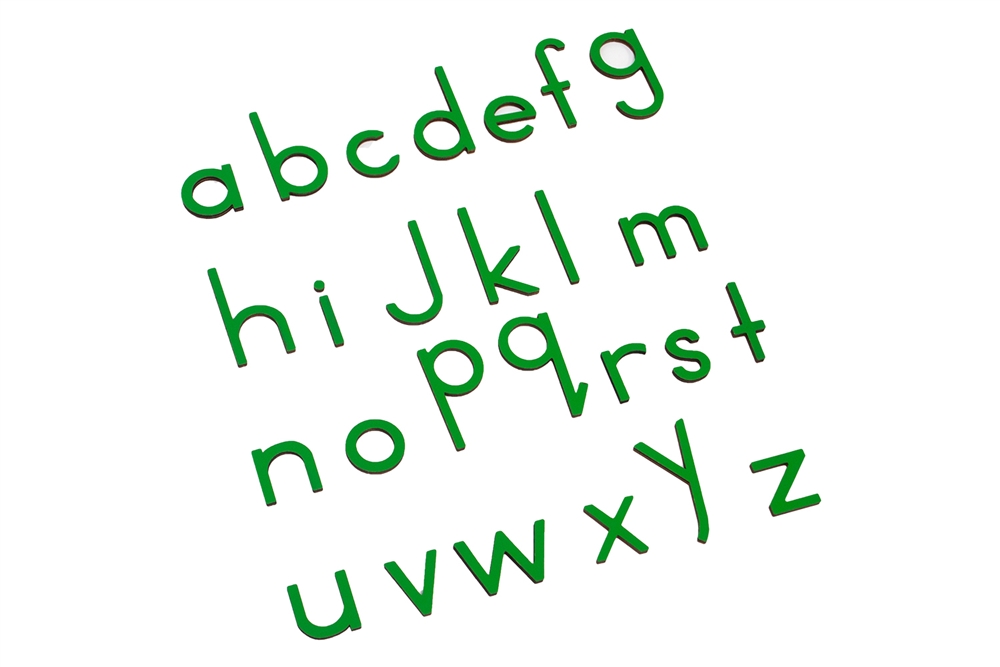 Letters for Small Movable Alphabet: Print - Green