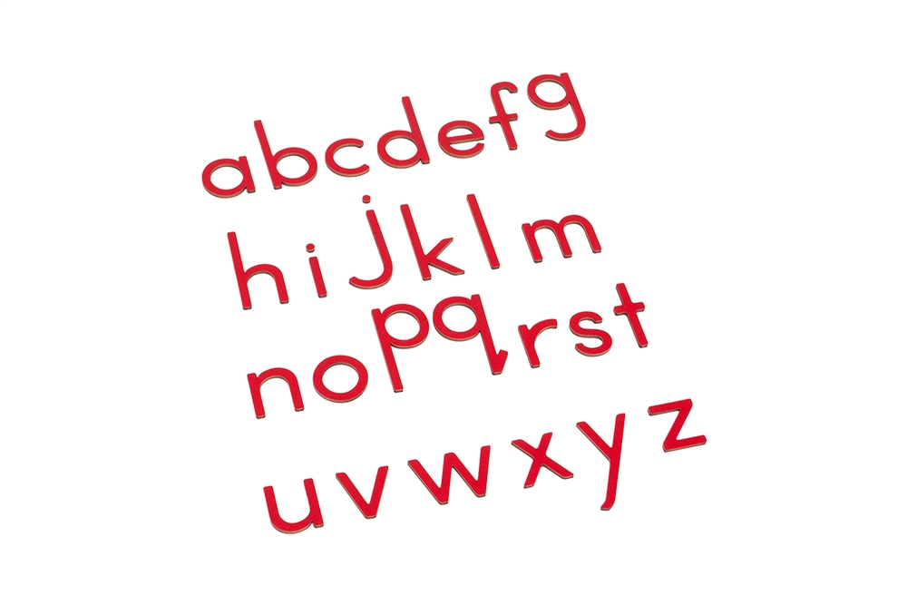 Red Small Movable Alphabets w/out Box