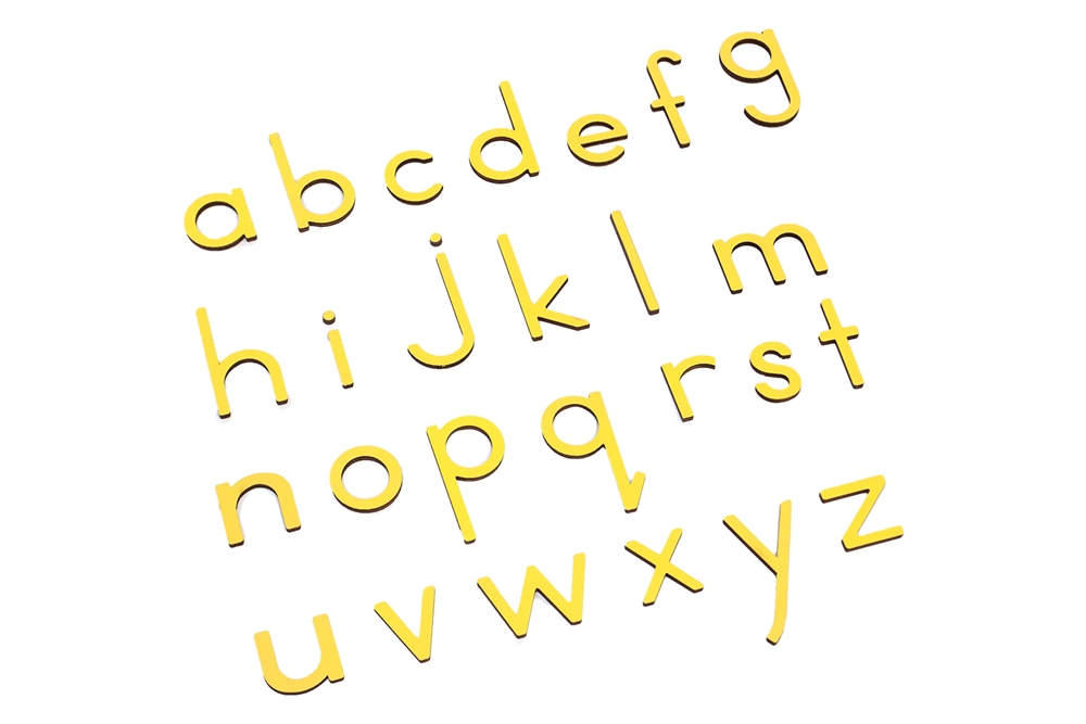 Letters for Small Movable Alphabets: Yellow, Print