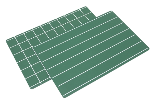 Green Boards With Lines & Squares