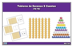 Tableros de Decenas & Cuentas (70-79) (Printed)