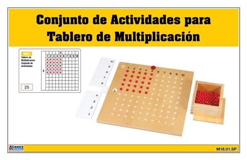 Conjunto de Actividades para Tablero de Multiplicación (Printed)