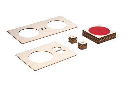 Fractions Cutout with  Exercise Board and Tiles